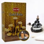 HEM Gold Rain Geri Akış Şelale Koni Tütsü - 10 Adet