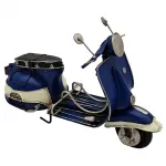 Midnight Metal Dekoratif Vespa Scooter Biblo