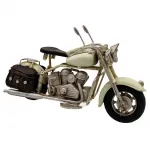 Pearl On Wheels Metal Dekoratif Motosiklet