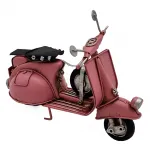 Pink Whisper Retro Dekoratif Vespa Scooter