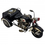 Highway Patrol Trike Dekoratif Metal Motosiklet